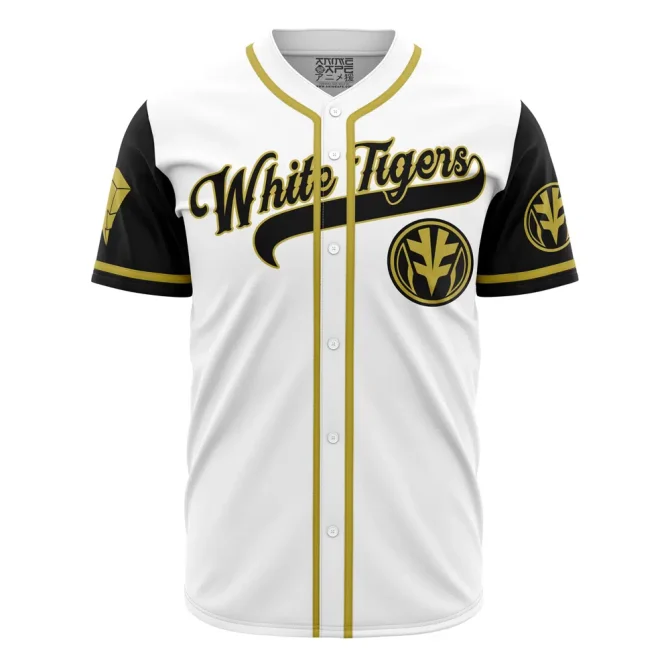 Custom White Tigers Baseball Jersey - Personalized Team Name & Number, Breathable Fabric - Image 2