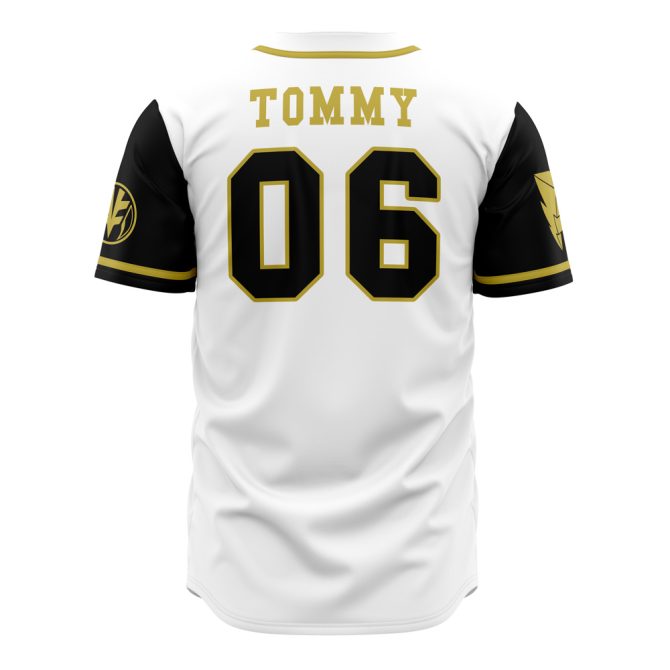 Stylish White & Black Baseball Jersey - Custom Design, Premium Quality, Perfect For Fans & Players - Image 2