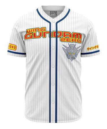 Anime-Inspired Wing Gundam Zero Baseball Jersey – Stylish Unisex Sportswear