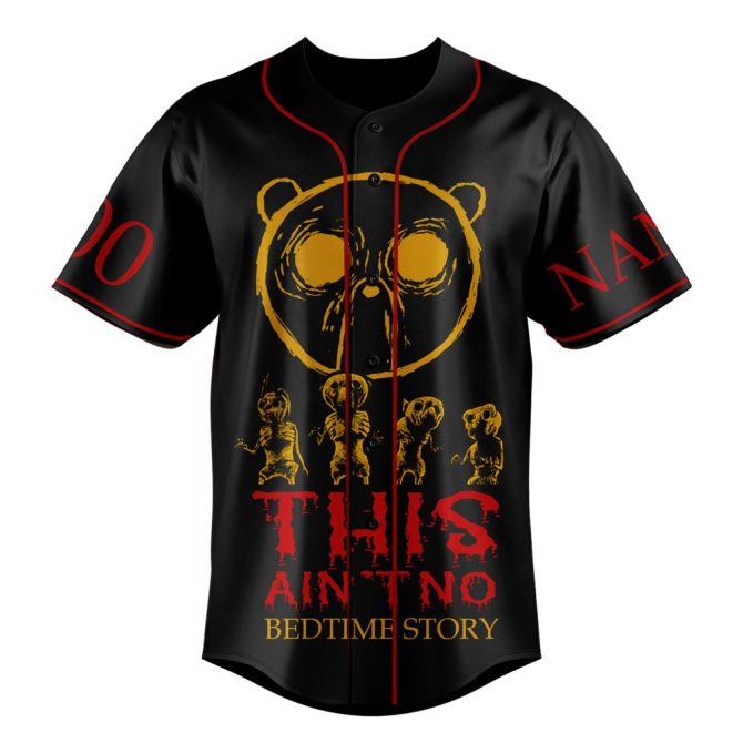Custom Horror-Themed Baseball Jersey - Personalize Name & Number - Image 2