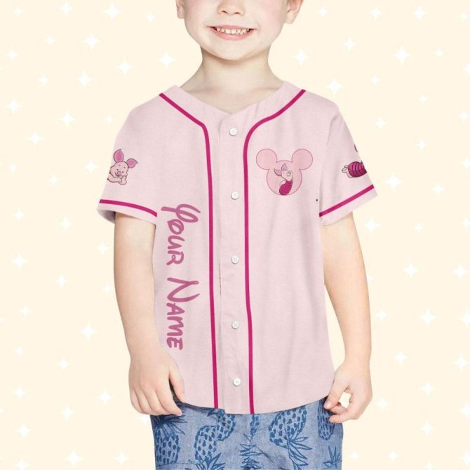 Custom Piglet Baseball Jersey - Personalized For Kids/Youth/Adults - Unique Gift! - Image 5