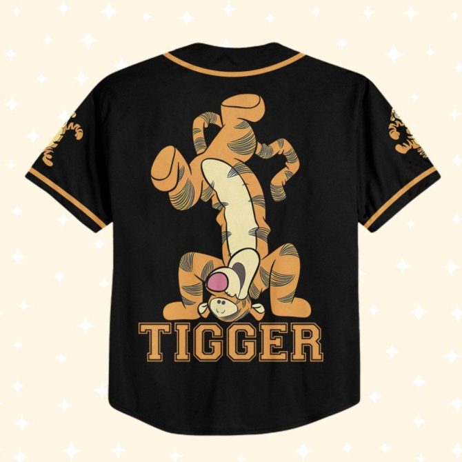 Custom Disney Tigger Baseball Jersey For Kids/Youth/Adults – Personalize Your Style! - Image 4