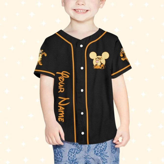 Custom Tigger Baseball Jersey - Kids/Youth/Adult - Personalized Name & Design - Image 5