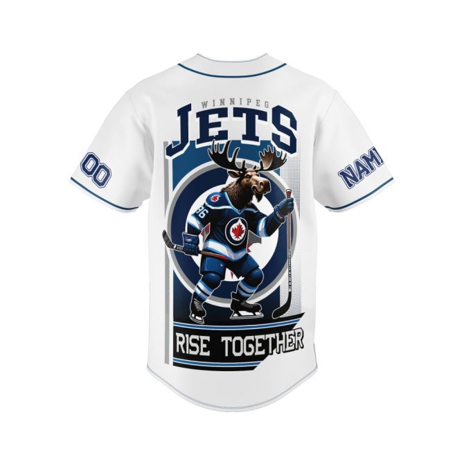 Custom Winnipeg Jets Moose Hockey Jersey - Personalize Name & Number - Unique Gift! - Image 3