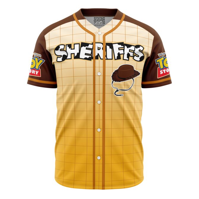 Toy Story Sheriff'S Baseball Jersey - Unisex Cowboy Design, Perfect For Fans!
