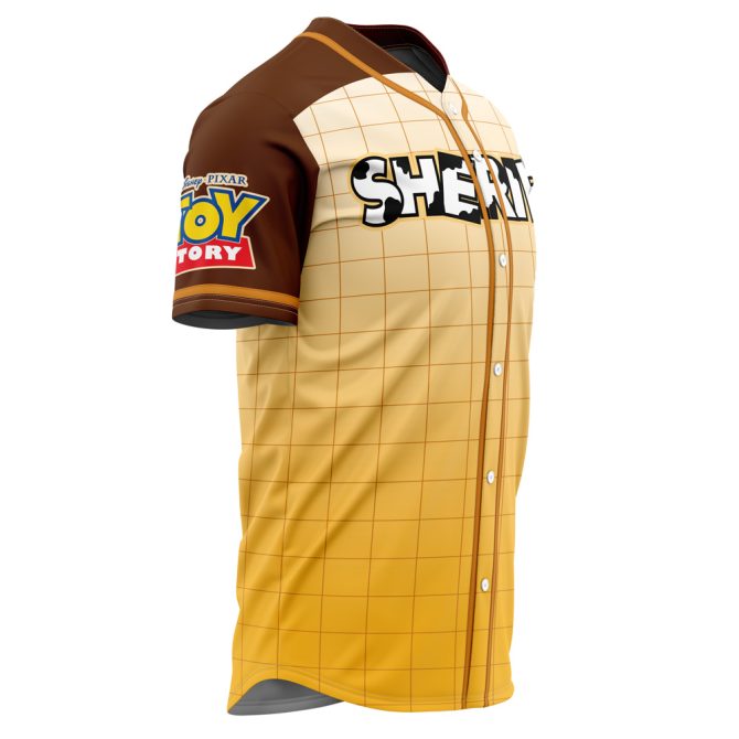 Toy Story Sheriff'S Baseball Jersey - Unisex Cowboy Design, Perfect For Fans! - Image 2