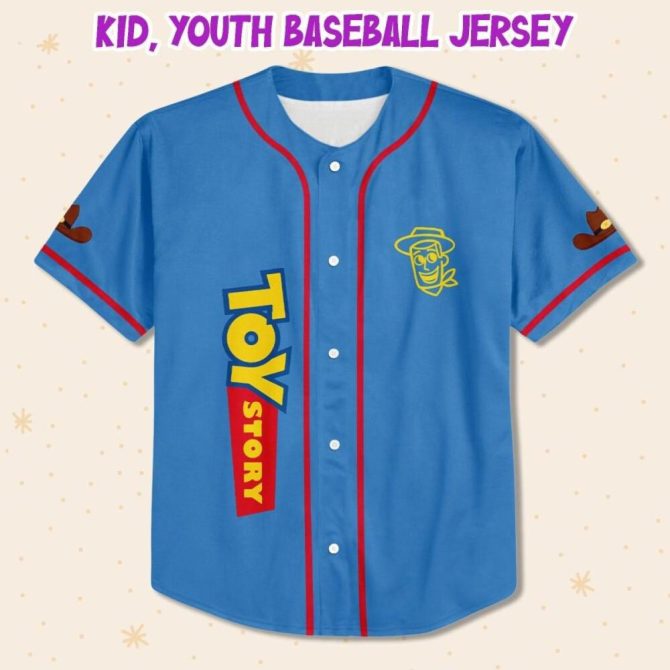 Custom Toy Story Baseball Jersey - Personalized Kids/Youth/Adult Sizes - Image 3