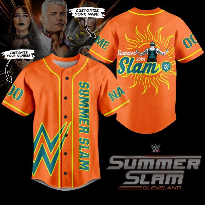 Customizable Wwe Summerslam 2024 Jersey - Personalize Your Name & Number!