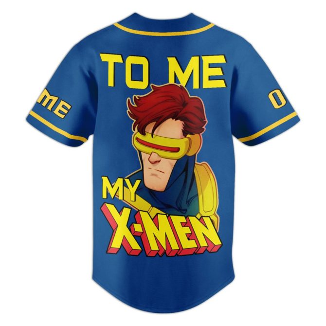 Customize Your Cyclops X-Men Baseball Jersey – Add Name & Number! - Image 3