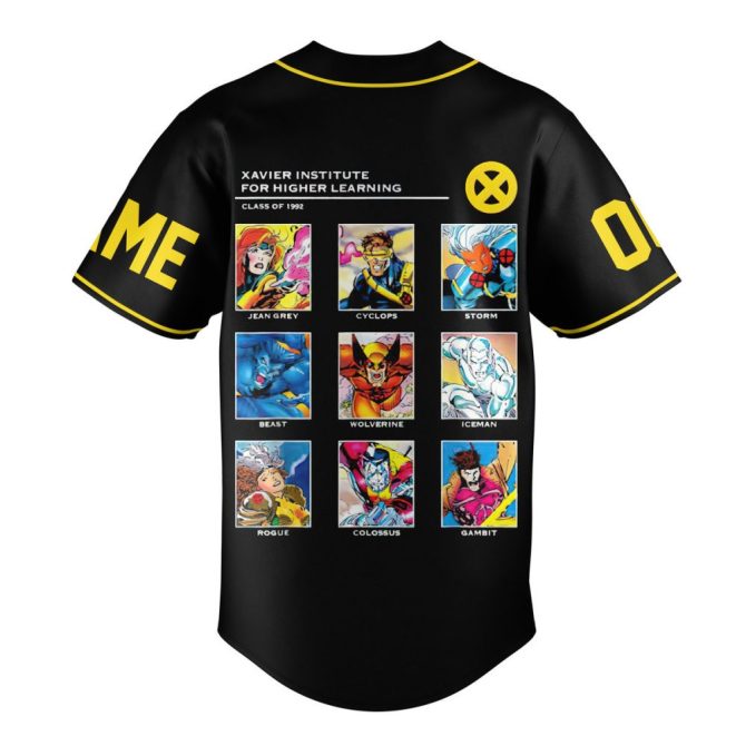 Customizable X-Men Baseball Jersey - Add Your Name & Number - Perfect Gift For Fans - Image 3