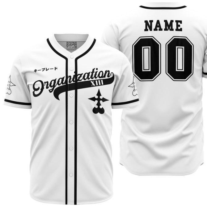 Customizable Organization Xiii Baseball Jersey – Unique Design & Personalized Name, Perfect Gift!