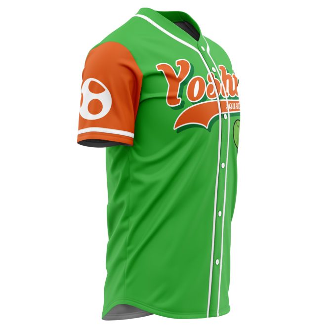 Yoshi Squad Green Baseball Jersey – Fun Gamer Apparel For Fans - Image 2