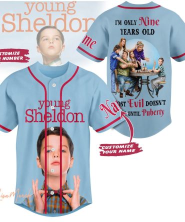Customizable Young Sheldon Baseball Jersey - Unique Design For Fans