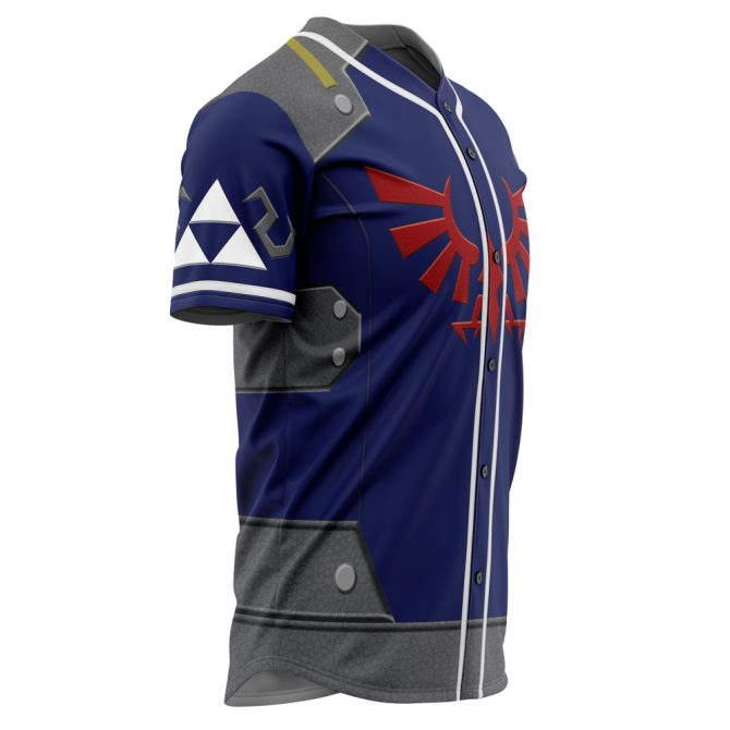 Epic Gamer Baseball Jersey - Blue & Red Design , Unisex Cosplay Shirt For Fans - Image 2