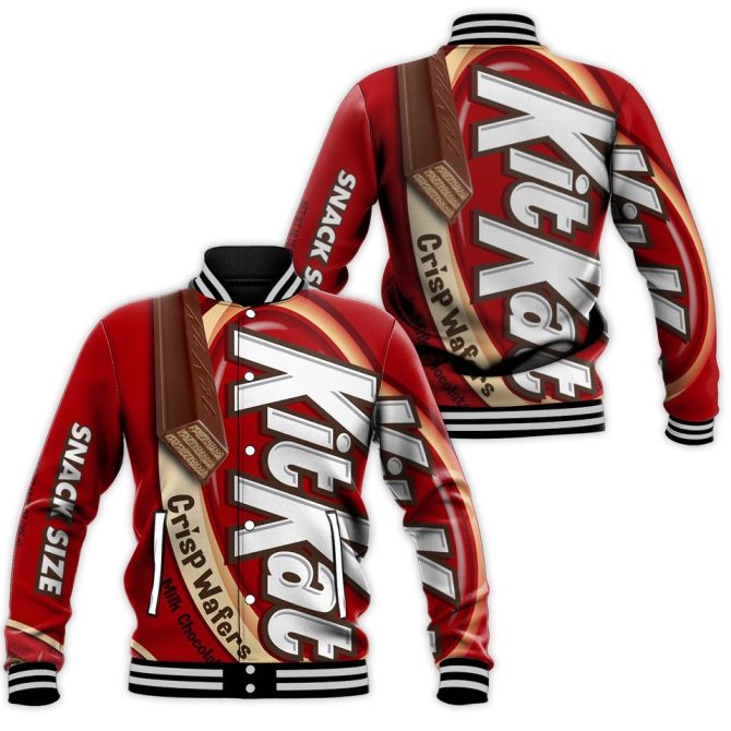 Limited Edition Kitkat Bomber Jacket – Bold Snack Style For Chocolate Lovers!