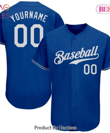 Custom Blue Baseball Jersey – Personalized Name & Number - Perfect Gift Idea!