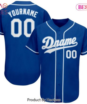 Custom Blue Baseball Jersey - Personalized Name & Number - Perfect Gift!