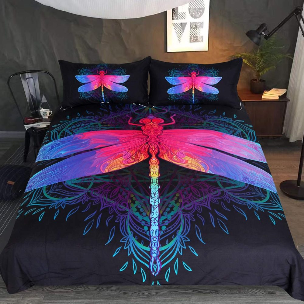 Sleepwish Dragonfly Art Bedding Set Duvet Cover And 2 Pillowcases - Image 2