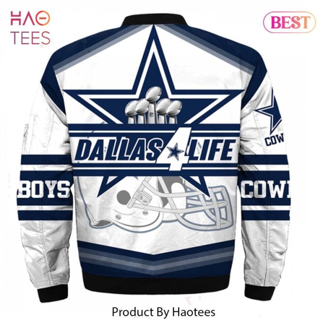 Dallas Cowboys Bomber Jacket - Stylish Nfl Fan Gear For Ultimate Support - Image 3