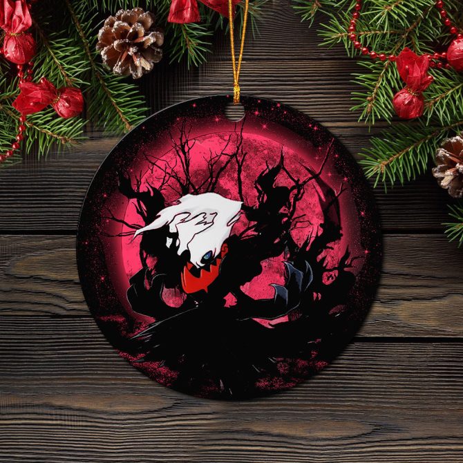 Darkrai Moonlight Ceramic Circle Ornament Perfect Gift For Christmas Holiday - Image 2