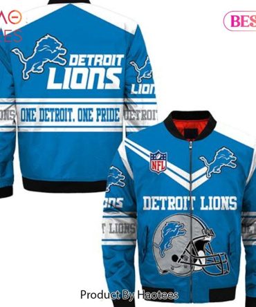 Detroit Lions Nfl Bomber Jacket - Stylish Fan Gear For Game Day Enthusiasts