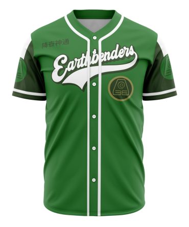 Earthbenders Green Baseball Jersey – Stylish & Comfortable Team Apparel