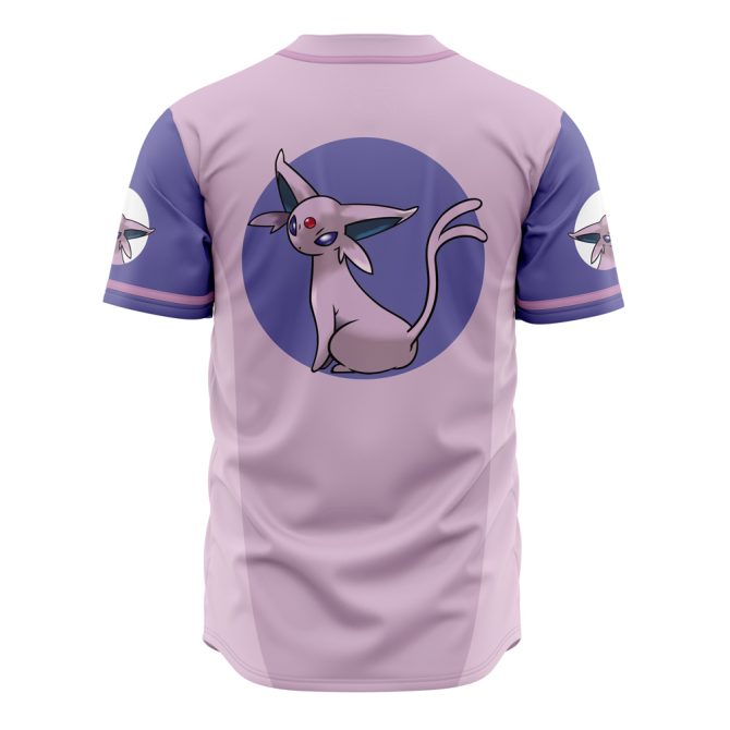 Limited Edition Espeon Baseball Jersey - Stylish Pokémon Fan Apparel - Image 2
