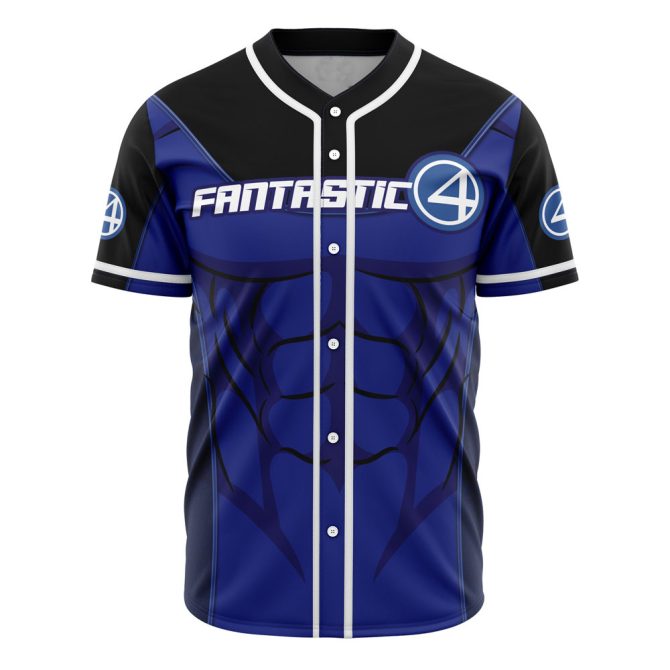 Fantastic 4 Superhero Costume Baseball Jersey - Stylish & Comfortable Fan Gear