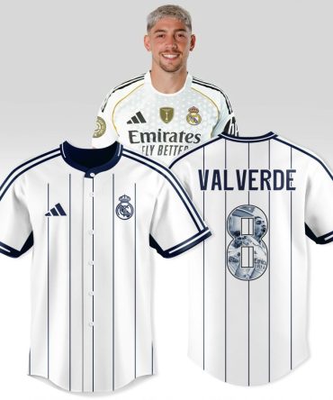 Official Real Madrid Valverde #8 Jersey - 2023/24 Home Kit - Authentic Fan Gear