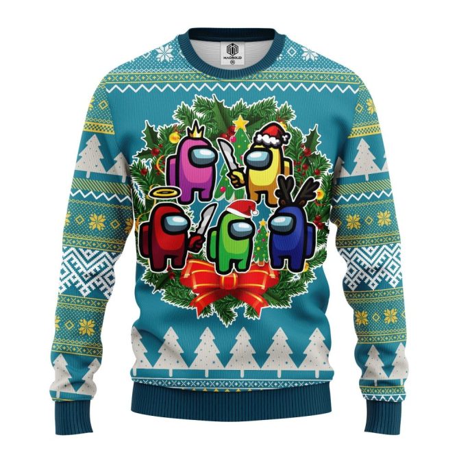 Among Us Winter Ugly Christmas Sweater Amazing Gift Idea Thanksgiving Gift