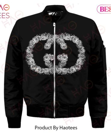 Stylish Black Floral Graphic Bomber Jacket – Trendy & Comfortable Outerwear For All Seasons