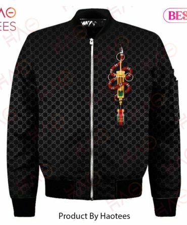 Stylish Black Pattern Bomber Jacket With Unique Key Design - Limited Edition By Haotees