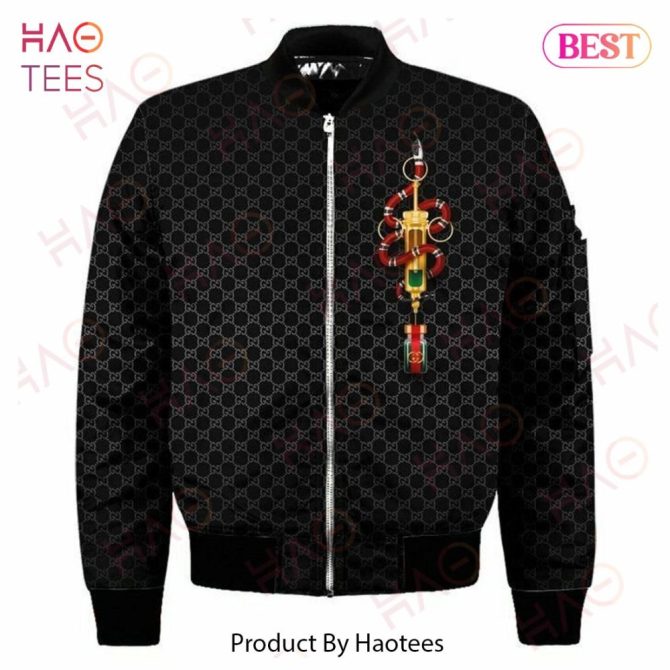 Stylish Black Pattern Bomber Jacket With Unique Key Design - Limited Edition By Haotees
