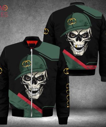 Hot Gucci Luxury Brand Skull 3D Design Bomber Jacket Limited Edition