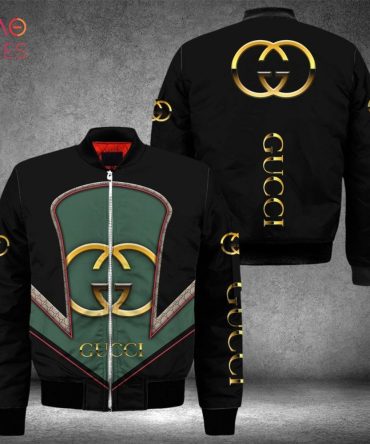 Luxury Black Bomber Jacket With Gold Accents - Stylish & Trendy Outerwear
