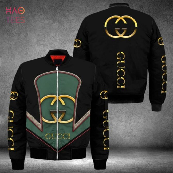 Luxury Black Bomber Jacket With Gold Accents - Stylish & Trendy Outerwear - Image 2