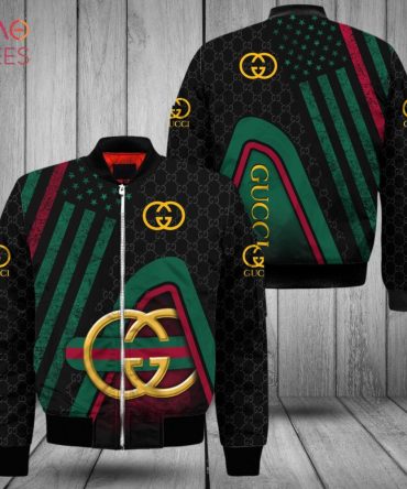 New Gucci Luxury Brand Full Printing Logo Bomber Jacket Limited Edition