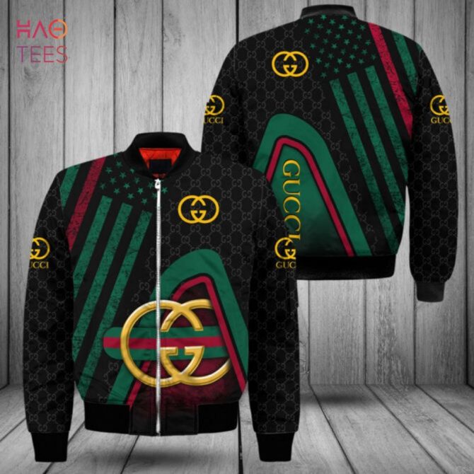 New Gucci Luxury Brand Full Printing Logo Bomber Jacket Limited Edition - Image 2
