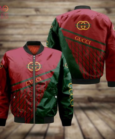 Stylish Red & Green Designer Bomber Jacket - Luxury Streetwear Fashion