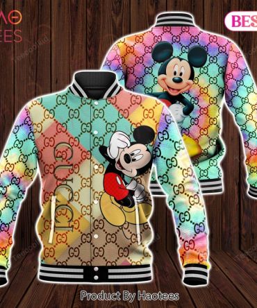 Colorful Mickey Mouse Bomber Jacket - Trendy Cartoon Design For All Ages