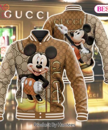 Mickey Mouse Inspired Designer Jacket - Stylish Cartoon Print Bomber For Men & Women