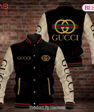Gucci Mix Black Fashion Varsity Jacket Limited Edition