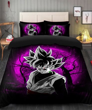 Goku Black Moonlight Bedding Set Duvet Cover And 2 Pillowcases