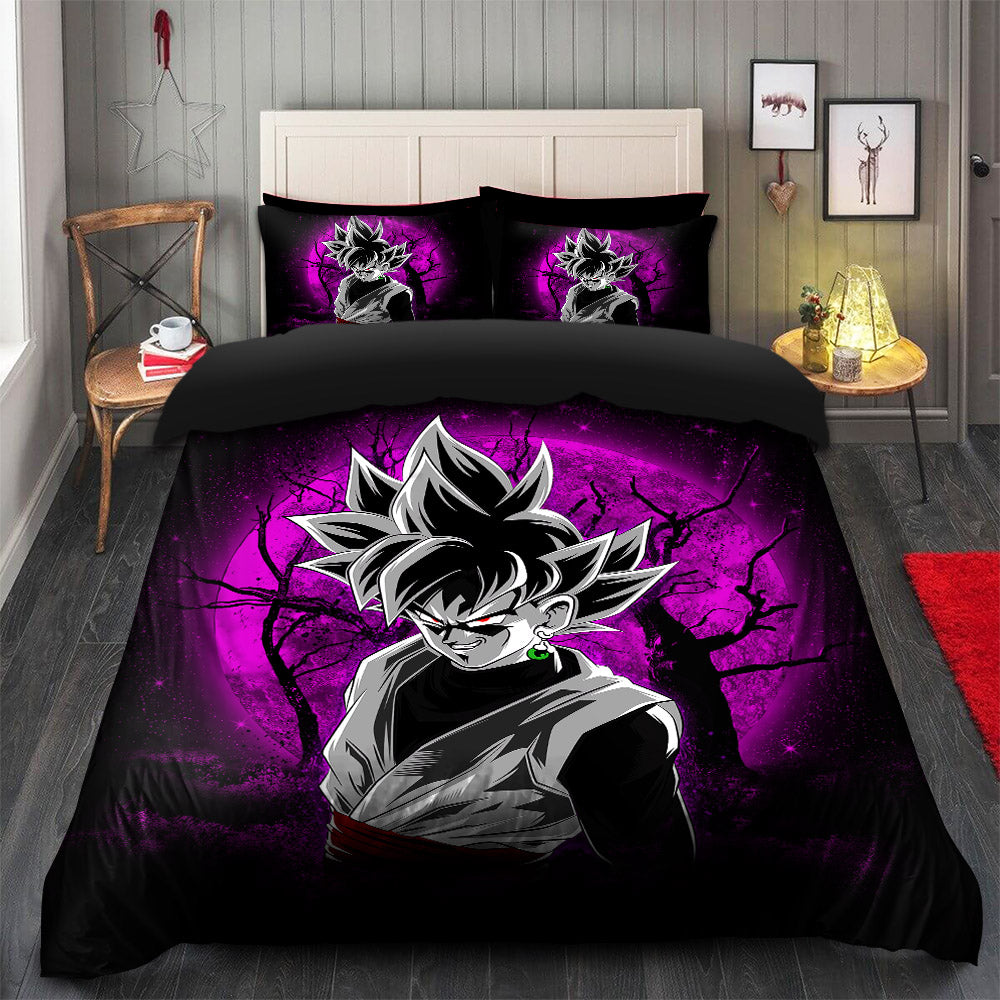 Goku Black Moonlight Bedding Set Duvet Cover And 2 Pillowcases