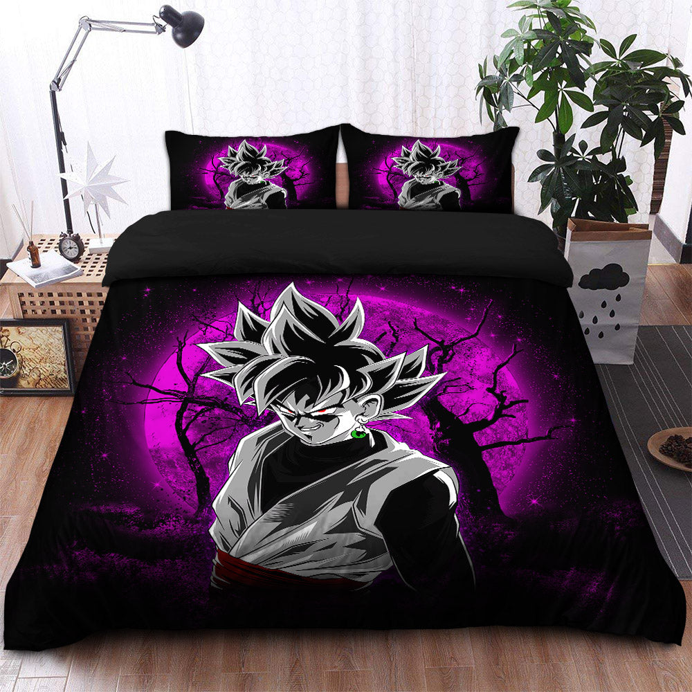 Goku Black Moonlight Bedding Set Duvet Cover And 2 Pillowcases - Image 2