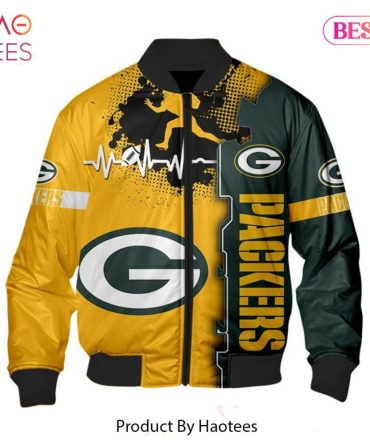 Green Bay Packers Bomber Jacket - Stylish Fan Gear With Bold Graphics By Haotees
