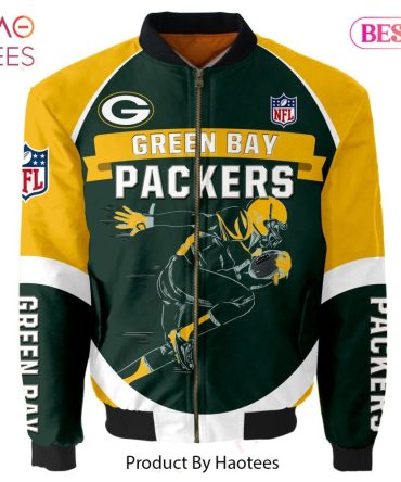 Green Bay Packers Nfl Bomber Jacket - Ultimate Fan Gear By Haotees