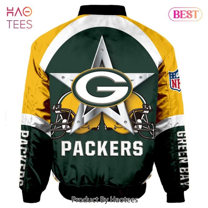 Green Bay Packers Nfl Bomber Jacket - Ultimate Fan Gear By Haotees - Image 2