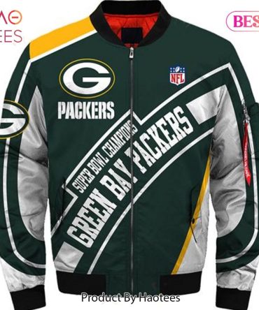 Green Bay Packers Super Bowl Champions Bomber Jacket - Stylish Nfl Fan Gear