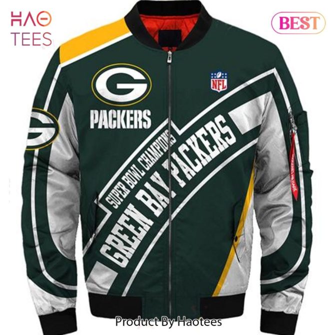 Green Bay Packers Super Bowl Champions Bomber Jacket - Stylish Nfl Fan Gear